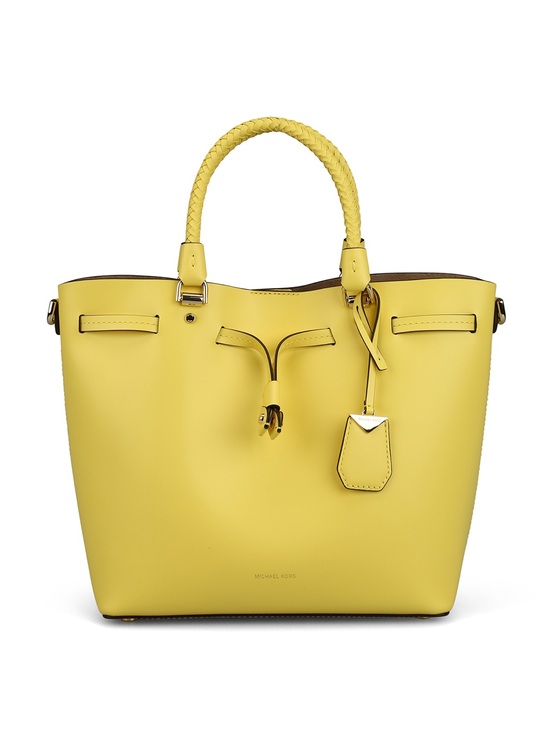 Michael Kors Handbags - Michael Kors Blakely yellow leather medium bucket bag